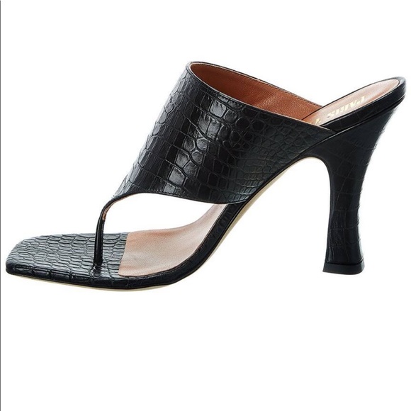 Paris Texas Croc Embossed Sandals - Picture 2 of 9